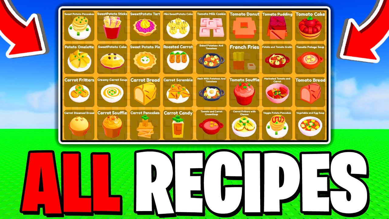 How To COOK ALL RECIPES In Craft Food! Roblox