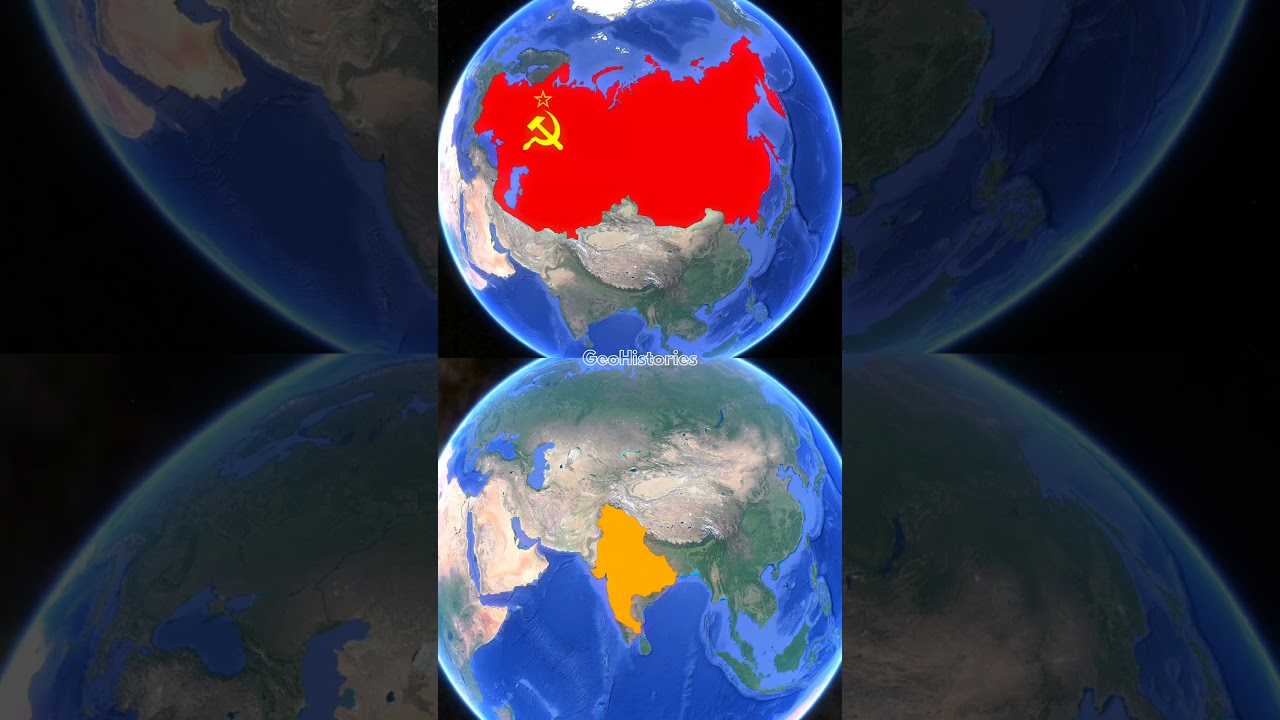 Evolution of India & Russia #maps #history #historymap