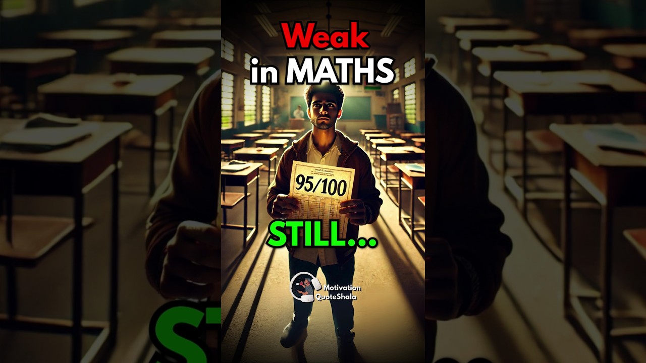 Weak in Maths? Still Score 95+ 😮 3 Best Study Tips #studymotivation #studytips