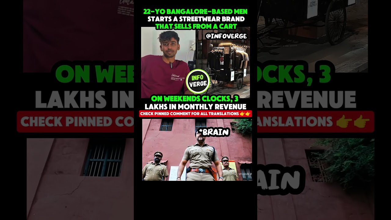 Bangalore Teen Streetwear Success 💥 #Startup #Streetwear #India #YoungEntrepreneur #Revenue