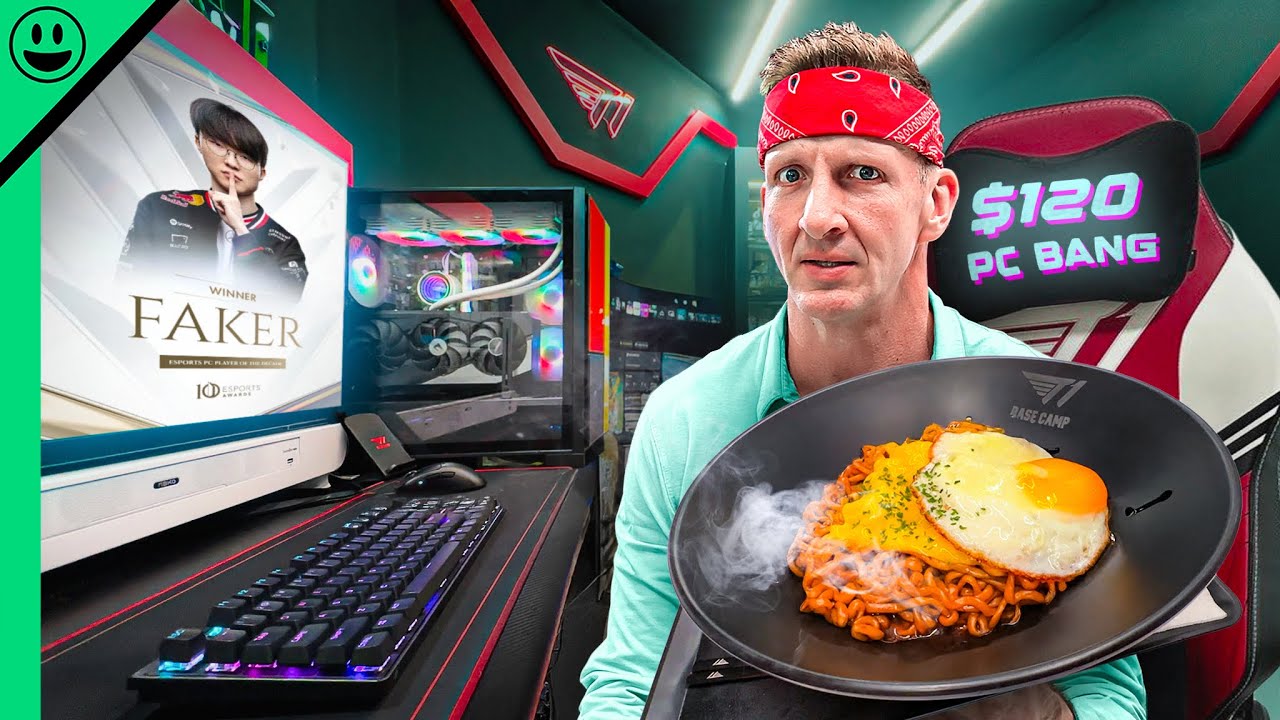 $10 vs $120 Korean PC Bang Food!!