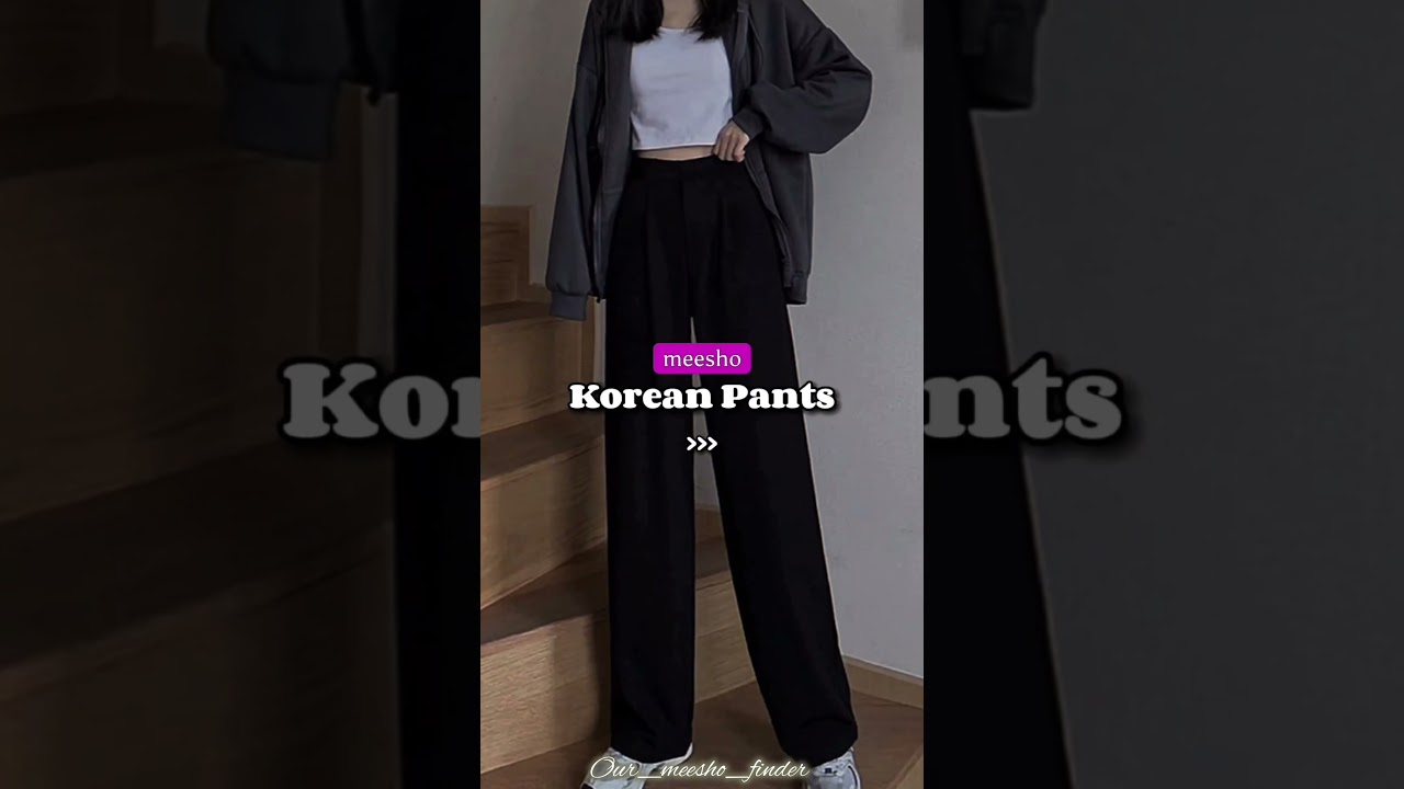 ✨🦋 Aesthetic Korean pants from meesho 🦋✨#asthetic #pants  #meesho #fashion #outfit /follow for more