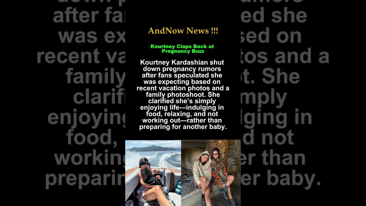 Kourtney Kardashian Silences Pregnancy Rumors with Sassy Vacation Reply #usa #celebrity #news