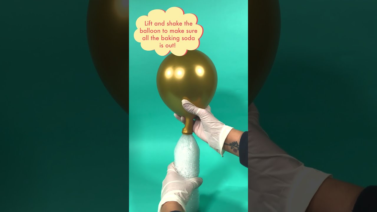 Self Inflating Balloon Science Experiment | Science for Kids | STEM for Kids #shorts