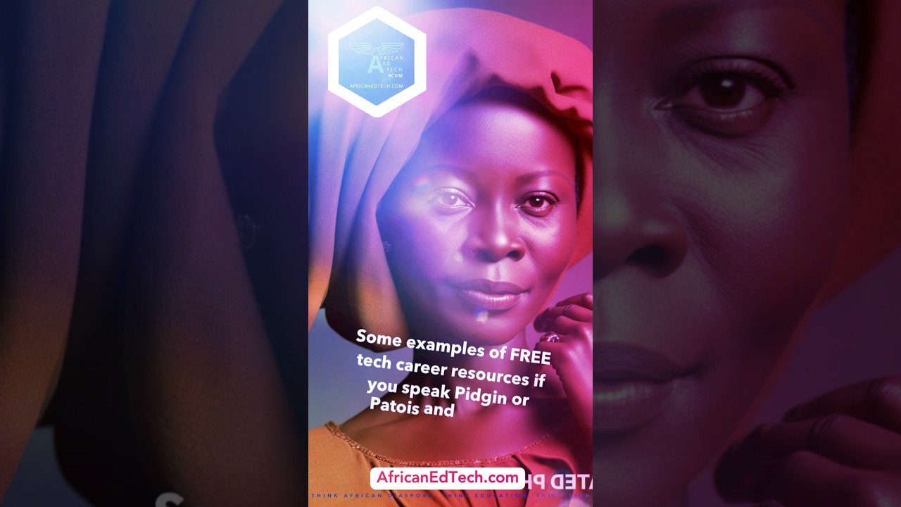 Watch tech explainers in PIDGIN or PATOIS! | Link in bio | AfricanEdTech.com 🩷💙🩷