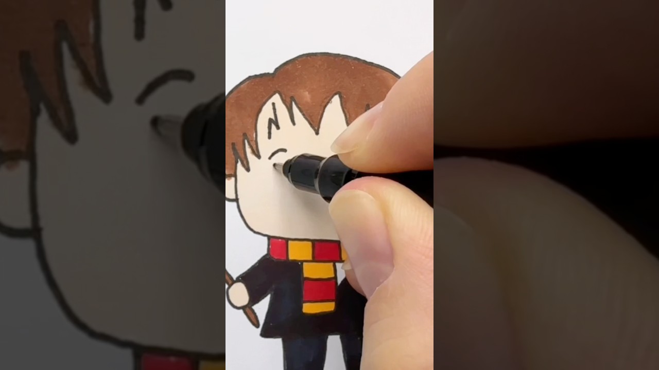 How to Draw a Cute Wizard Step by Step #shorts #kids #art