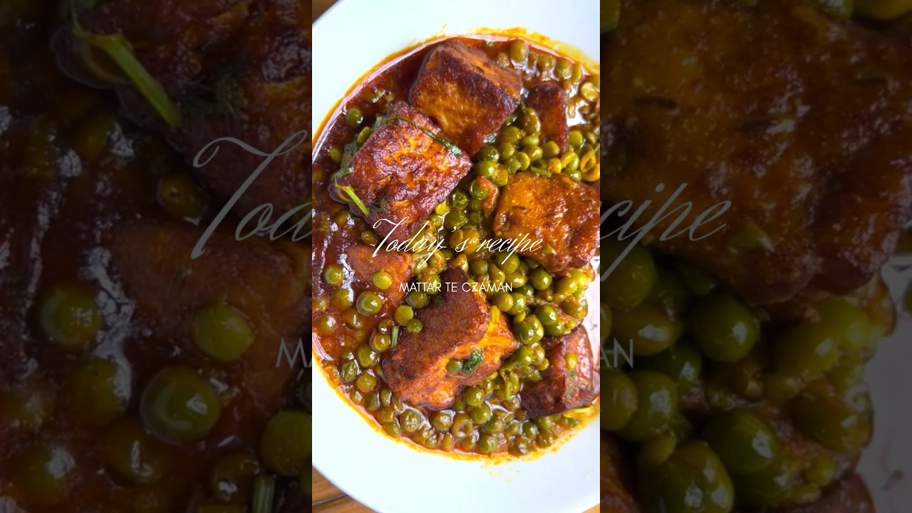 Kashmiri style Mattar paneer recipe. #shorts