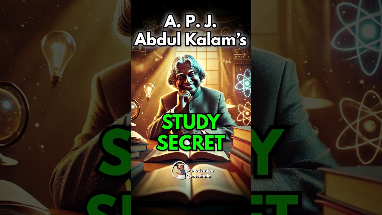 Abdul Kalam’s 1 Best Study Time Table 🔥 Best Study Tips #studymotivation #studytips