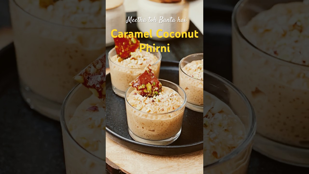 Caramel Coconut Phirni | Home Cooked Kheer Dessert | Bhai Dooj Ke Recipe Idea | #recipe #sweet