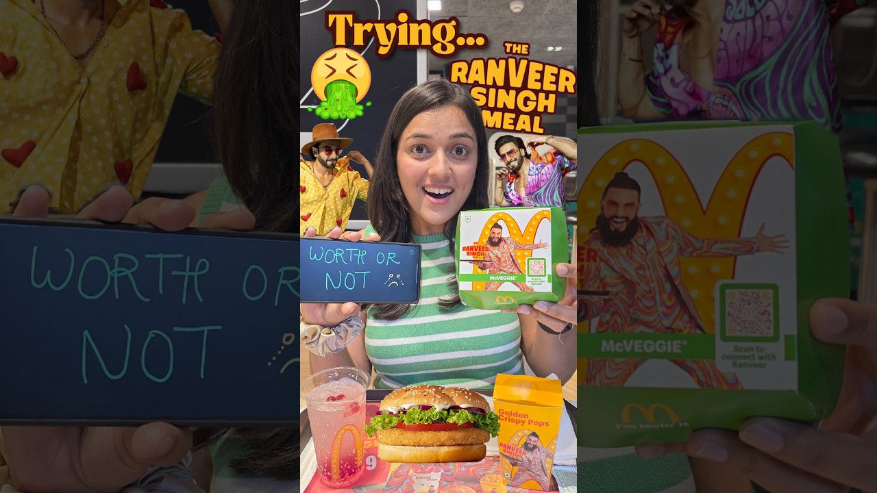 Mcd Ranveer Singh Meal Honest Review🥵 #trending #viralvideo #foodie #review #shortvideo #shorts