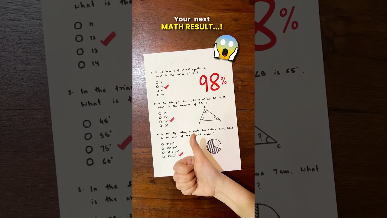 Follow this Secret Trick to Score Highest Marks in Maths 🔥 #Exam #Study #StudyTips #FundaTube