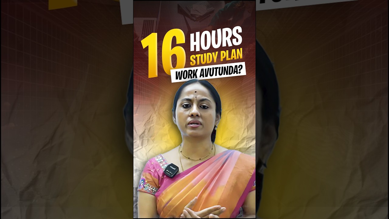 Ee Mistake cheyakandi – 16 Hours Study Truth! 🚫 #vedantutelugu