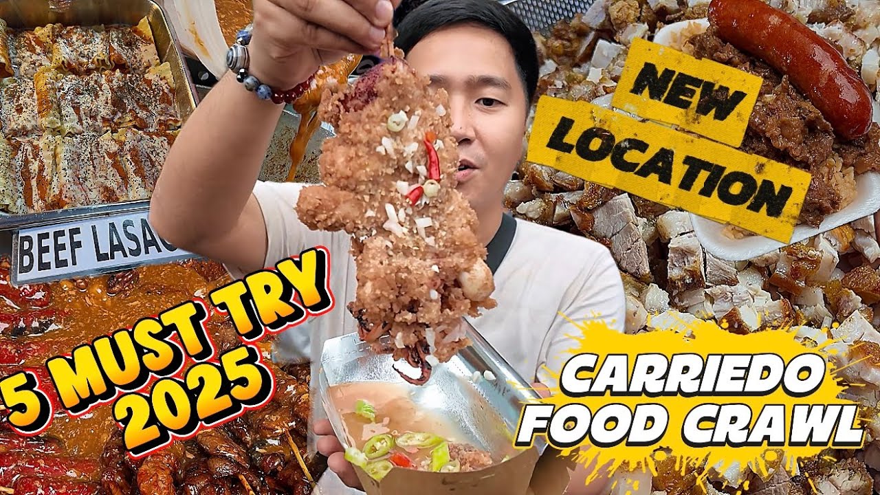 5 MUST TRY FILIPINO STREETFOOD in CARRIEDO, NEW LOCATION, FOOD CRAWL in 2025 | Kafoodtrip