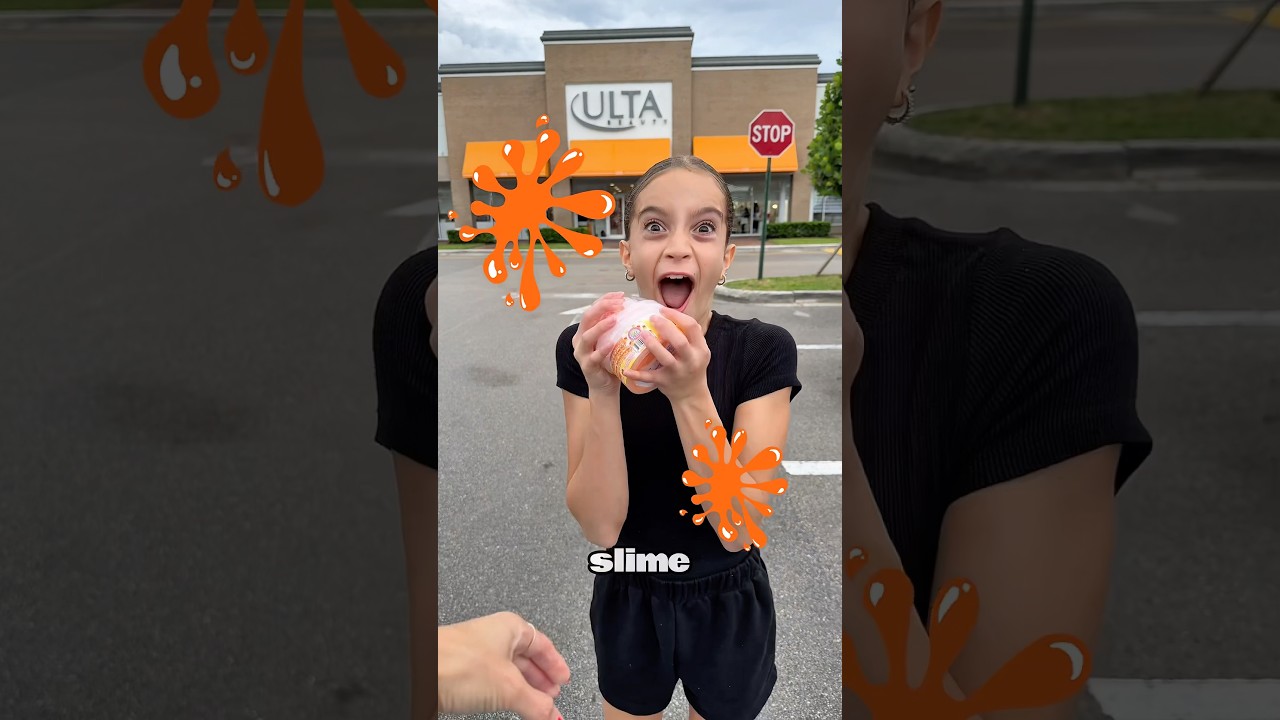 Slime Challenge in ULTA! #ulta #sephora #shopping #haul #shoppinghaul #makeup #skincare