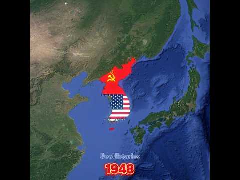A Brief History of South Korea & North Korea #maps #history #historymap