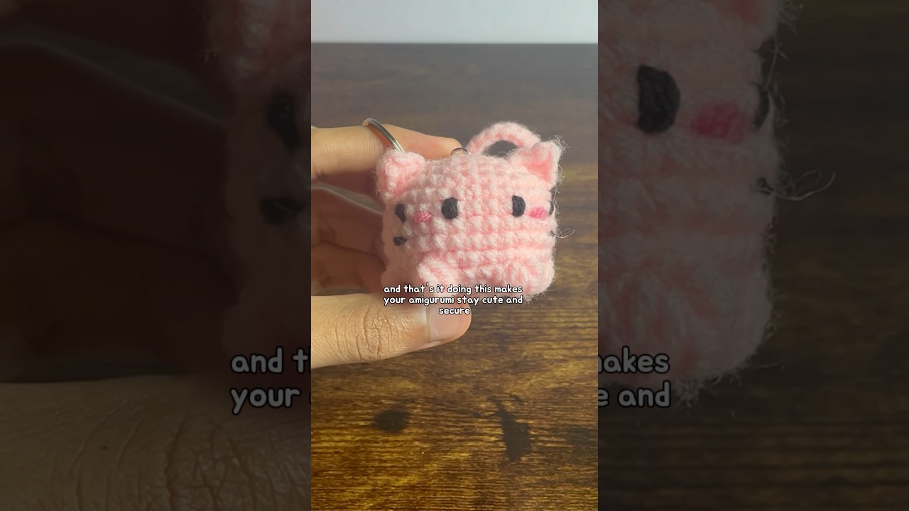 how to attach keyrings ✨| crochet for absolute beginners #crochet #beginner #keychain