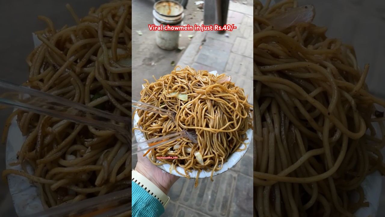 Viral shatru chowmein in west delhi #chowmein #streetfood #trendingshorts #youtubeshorts