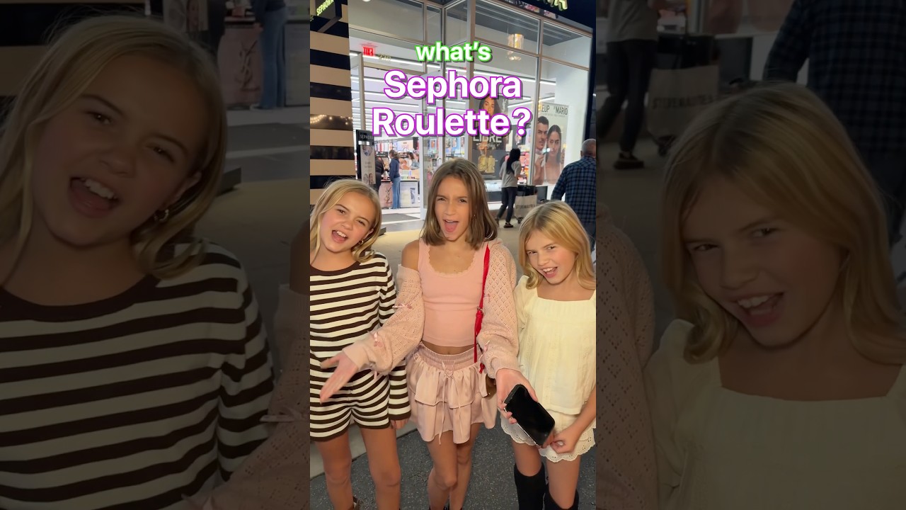 Sephora Roulette with ​⁠Britain & Balyaa😱 #sephora #shopping #haul #shoppinghaul #besties