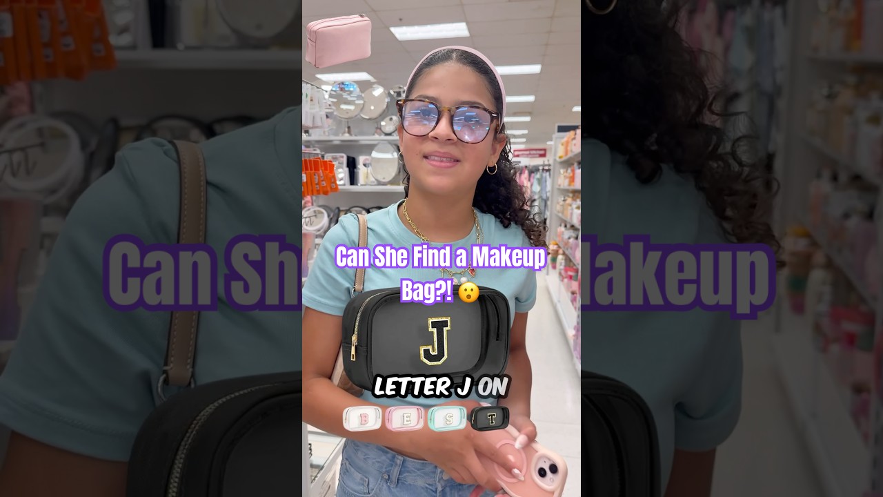 ONLY BUYING A MAKEUP BAG THAT STARTS WITH J! #makeup #shopping #haul #ytshorts