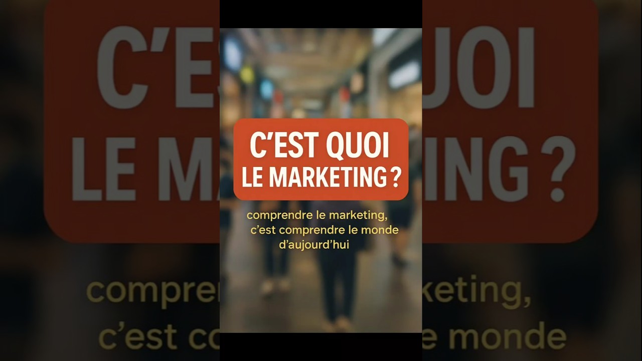 Comprendre le marketing en 1 minutes #marketing # économie #entreprise #apprendre