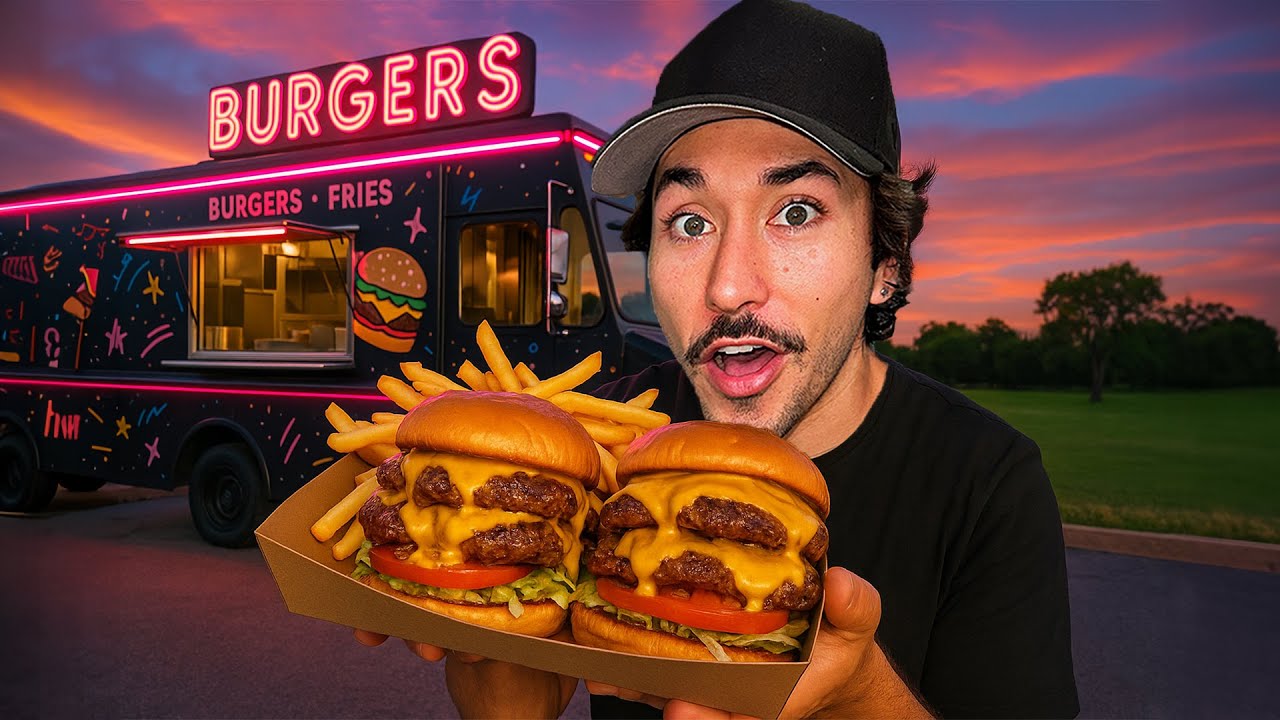 Eating Random Food Trucks for 24 Hours (St Pete / Tampa / Clearwater)