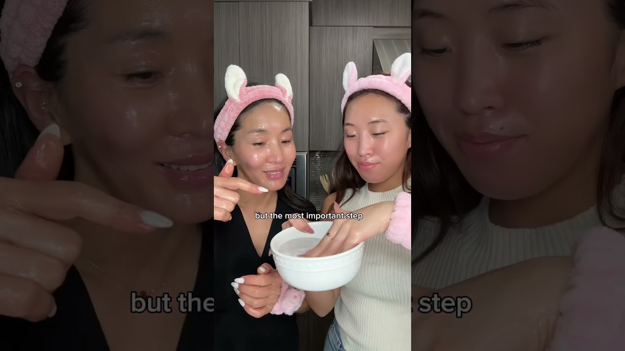 Double cleansing tips with my mom✨ #skincare #korean #doublecleansing