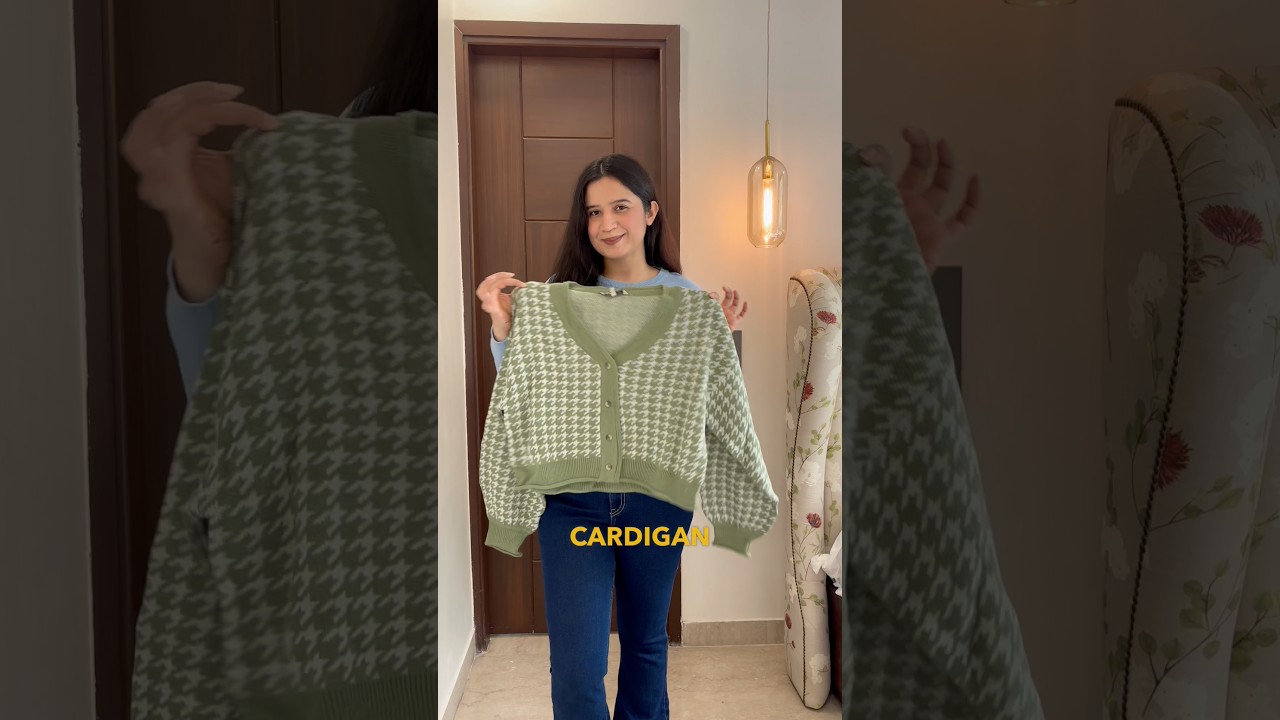 Affordable Sweaters and Cardigans for College – Myntra Outfits Shopping Haul ✨ #shorts #winter #ootd