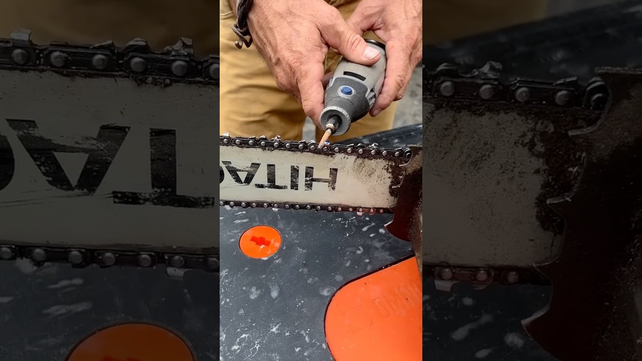 How to sharpen a chainsaw chain