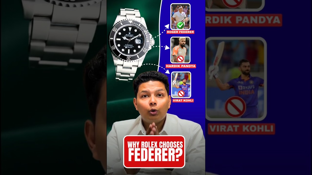 Why Rolex Chose Federer Over Virat & Hardik | Real Millionaire Marketing Strategy