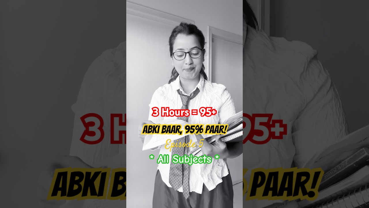 3 Hours = 95% in ALL SUBJECTS! 🤯Class 9 & 10 🔥Topper Student Study Hack Reveal! #exam #studytips