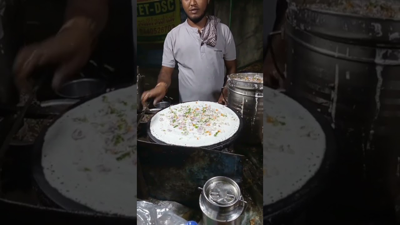 onionదోస😋#shorts #youtubeshorts #dosa #streetfood #food #dosalover#foodlover #dosa#ytshorts#yami