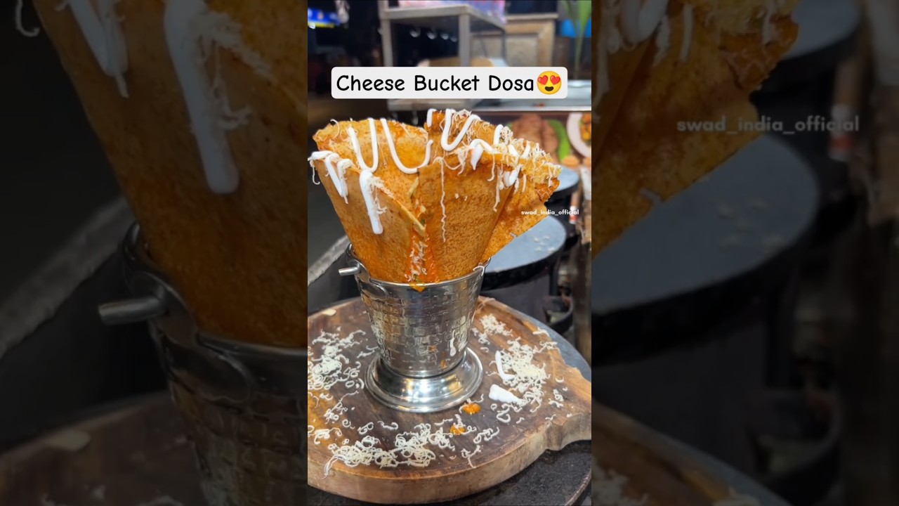 Mumbai Paneer Bucket Cheese Dosa | Indian Street Food #shorts