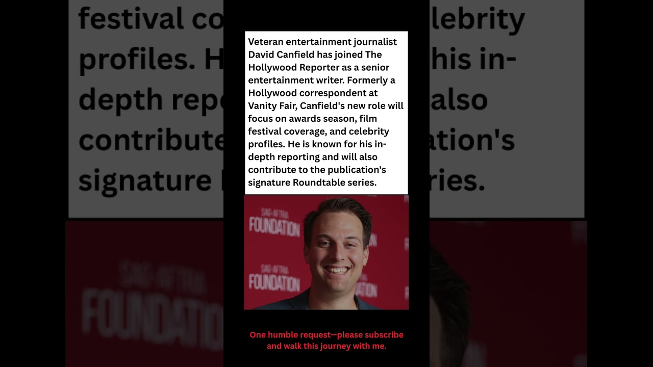 Hollywood Reporter’s New Hire: Meet David Canfield #celebrity #news #shorts