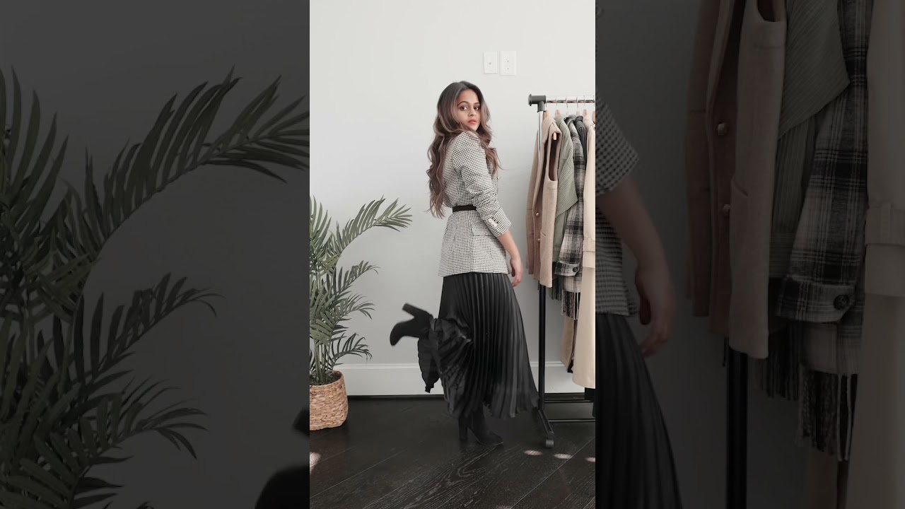 MIDI SKIRT OUTFIT IDEAS #winteroutfitideas #stylingtips #fashionshorts