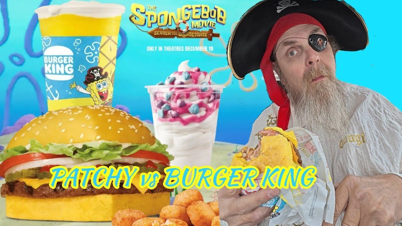 Burger King Canada SpongeBob Meal Review | Krabby Whopper Drive‑Thru Chaos 🍔🇨🇦
