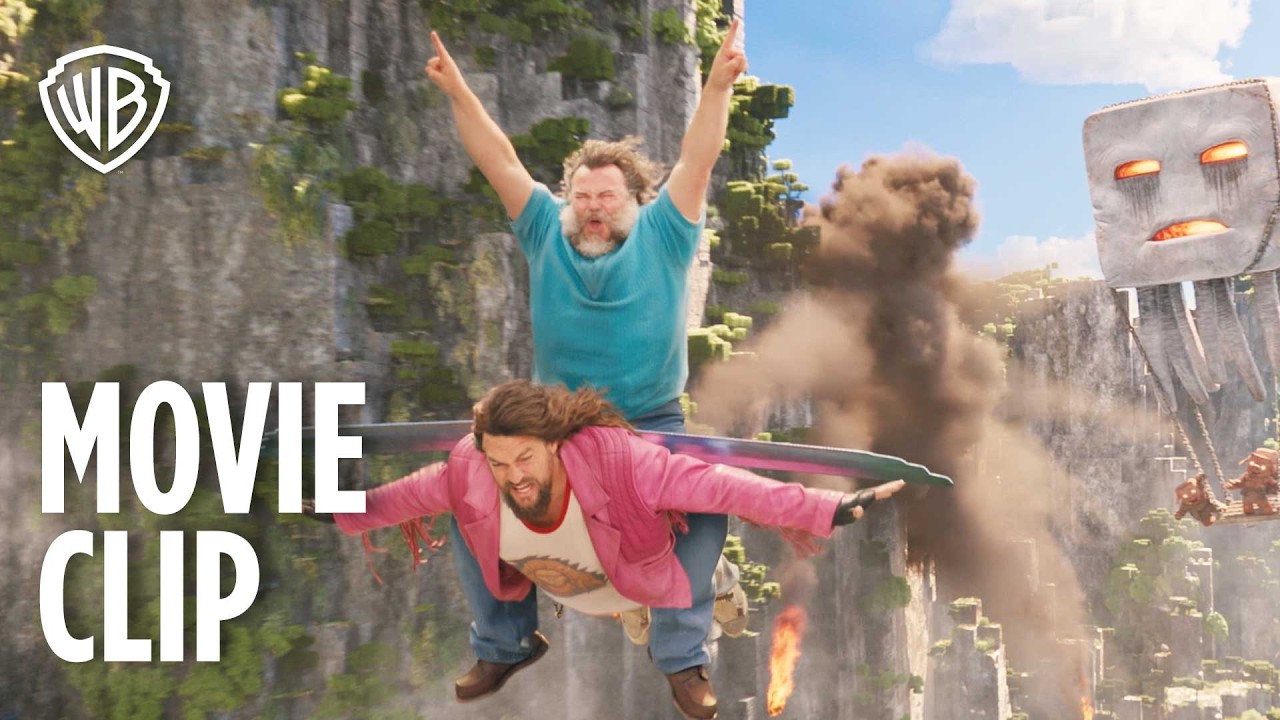A Minecraft Movie | Elytra Wingsuits Flying Escape | Movie Clip | Warner Bros. Entertainment