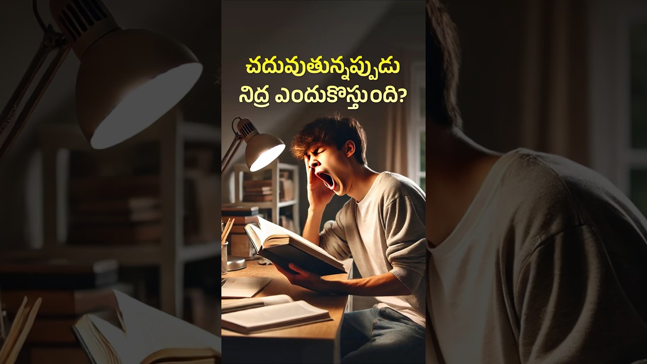 Why Do We Feel Sleepy While Studying? 🤔