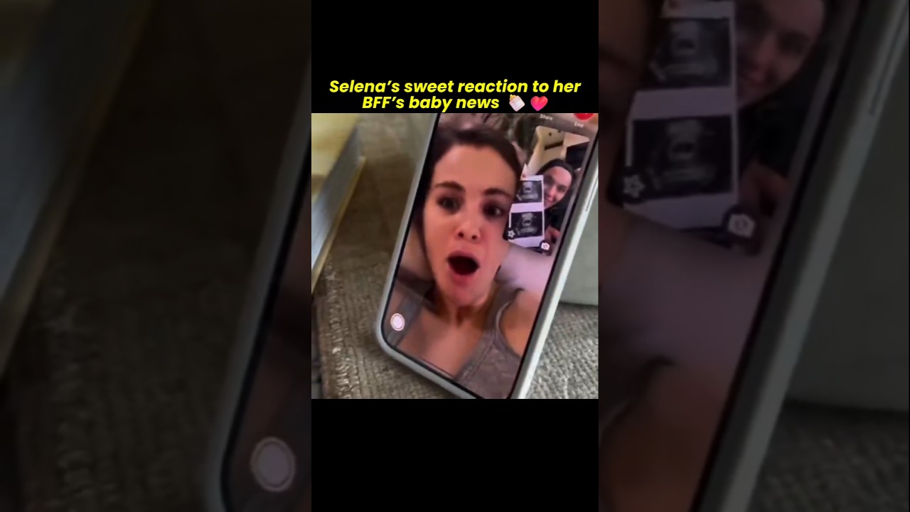 Selena Gomez’s Emotional Reaction to Connar Franklin’s Pregnancy #shorts #selenagomez #celebritynews