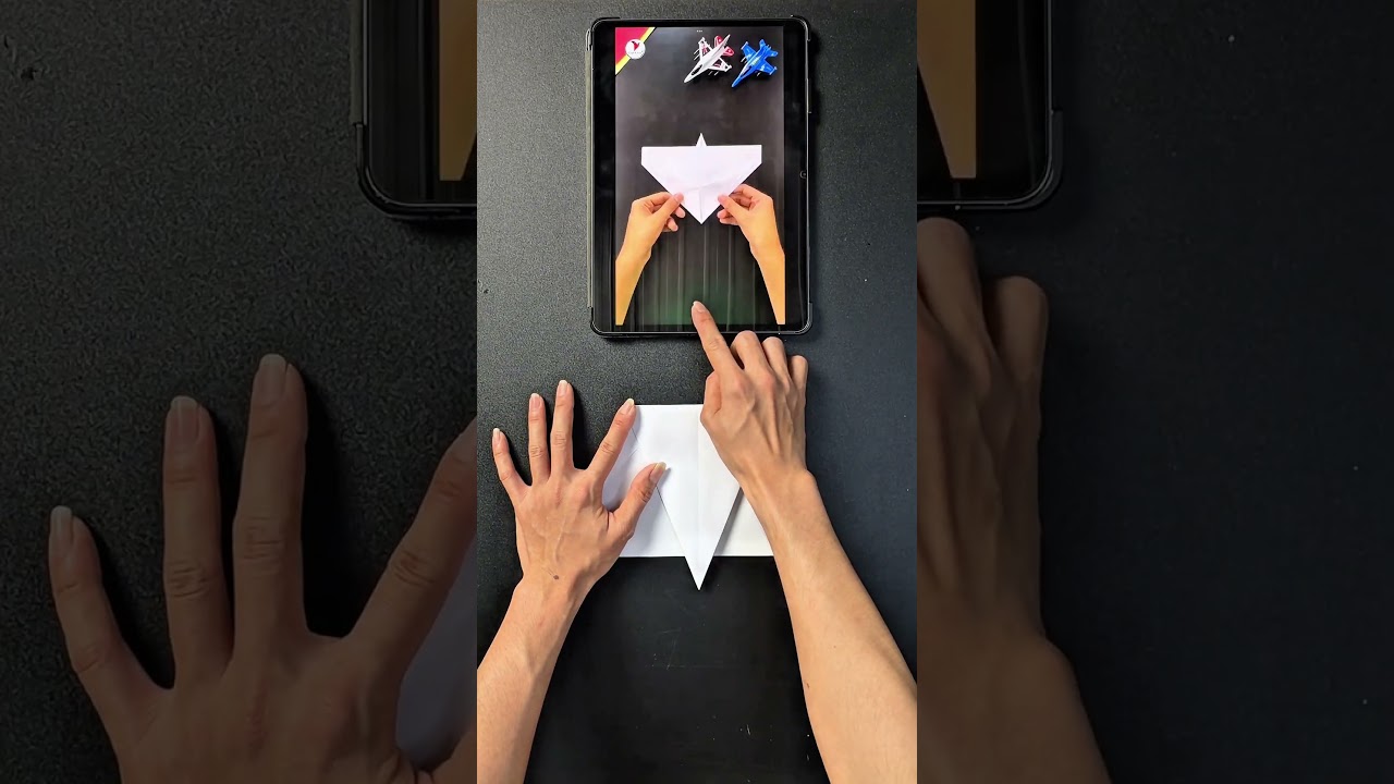 How to fold a beautiful airplane that anyone can do #shorts