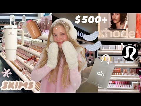 🛍 BLACK FRIDAY SHOPPING SPREE + HAUL ( $500+ : alo, skims, rhode, sephora, ulta, lululemon !! ) ⋆˙⟡