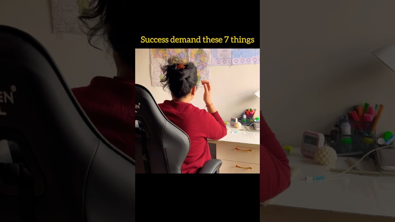 Success demands what?🔥#motivation #studymotivation #study #studytips #studyvlog#discipline#ytshorts