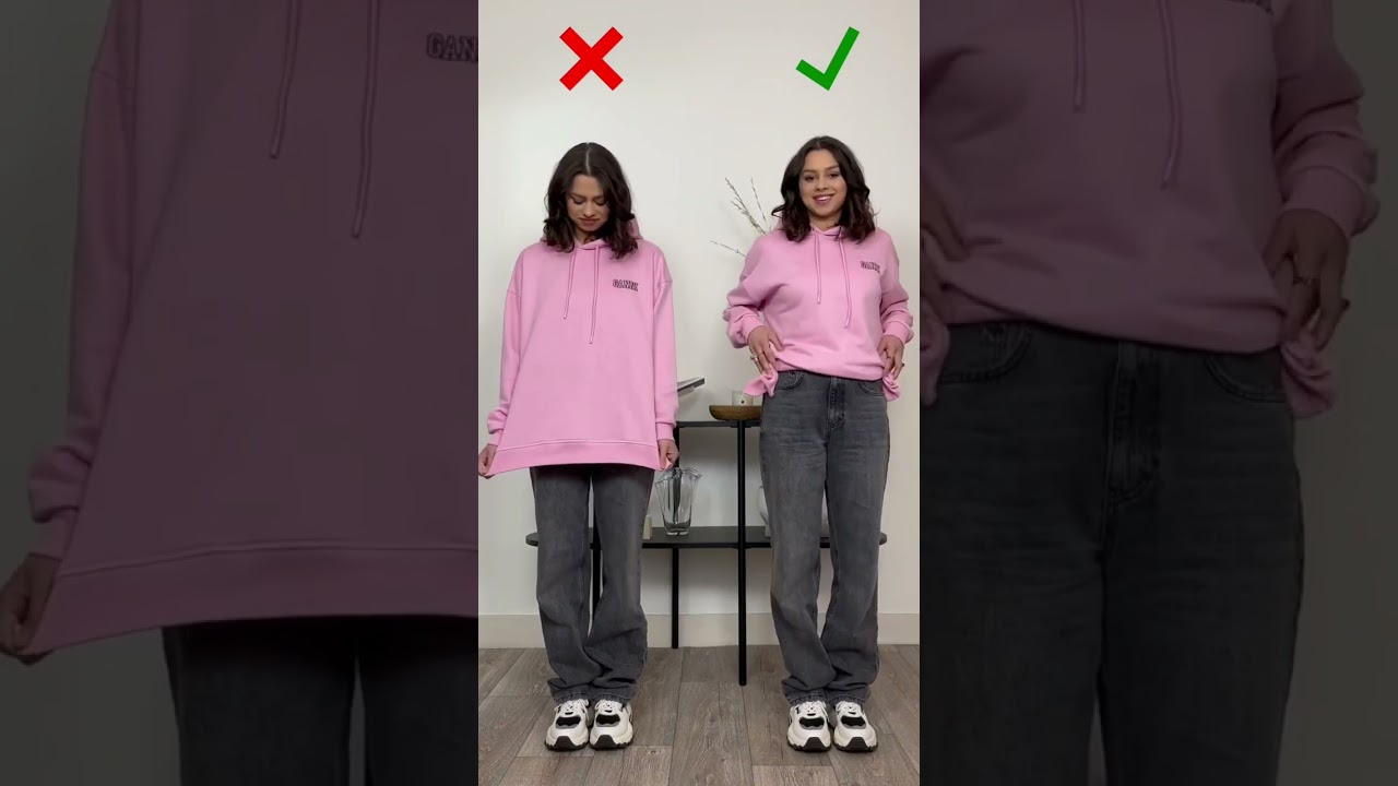 easy hoddie hack.💘#makeup #winter #hoodie #hacks #ideas #comfyoutfit #outfit #ootd #grwm #cute #pink