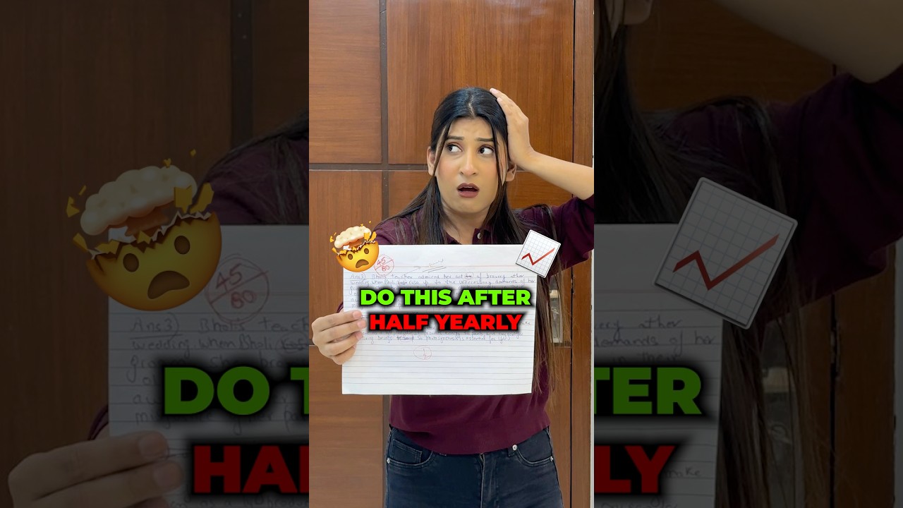 3 Hacks to Save Your marks after Half-Yearly🤯Student MUST Know🔥📈 #shorts #study #vlog