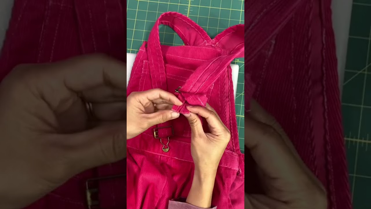 How to attach overall buckles