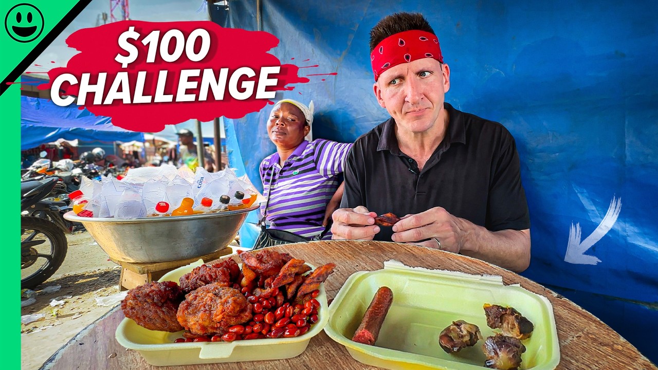 $100 Ghana Street Food Challenge!! Locals HATE Me!!