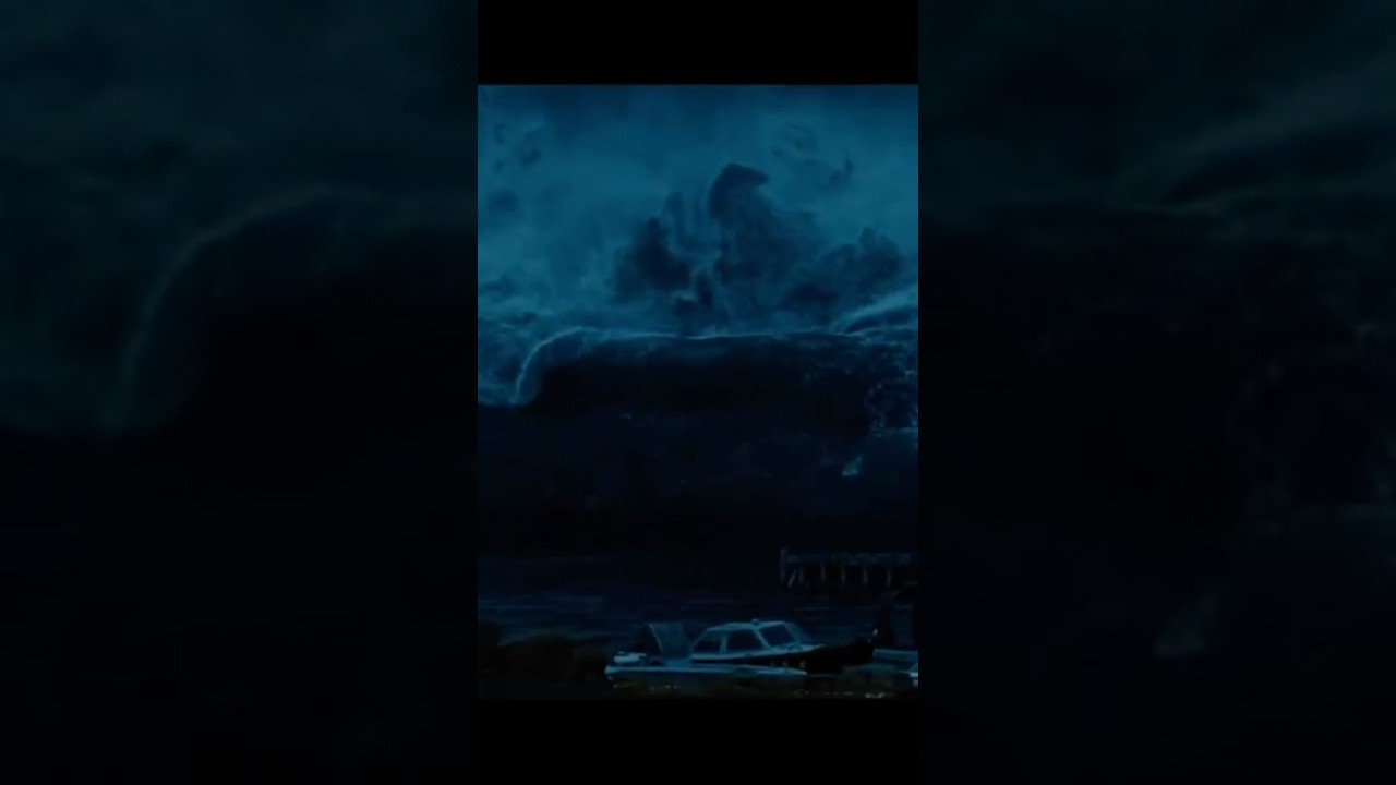 The monstrous wave was coming directly towards the hotel. #movie #film #movieclips