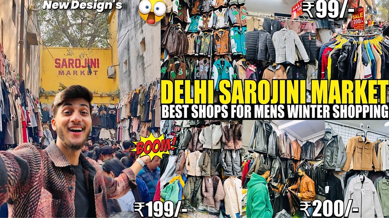 Sarojini Nagar Market Delhi ( WINTER COLLECTION 2025 )🤯 | Mens Winter Shopping Market In Delhi