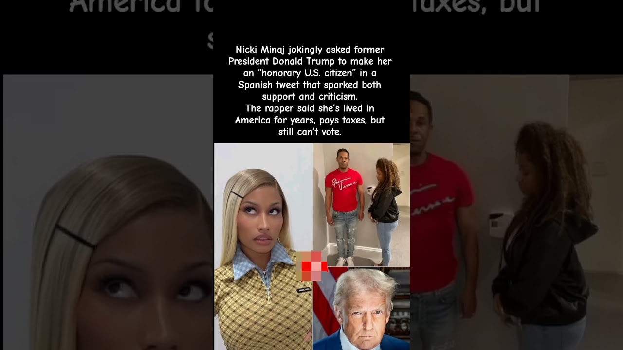 Nicki Minaj Asks Trump to Make Her an “Honorary Citizen”! #celebritynews