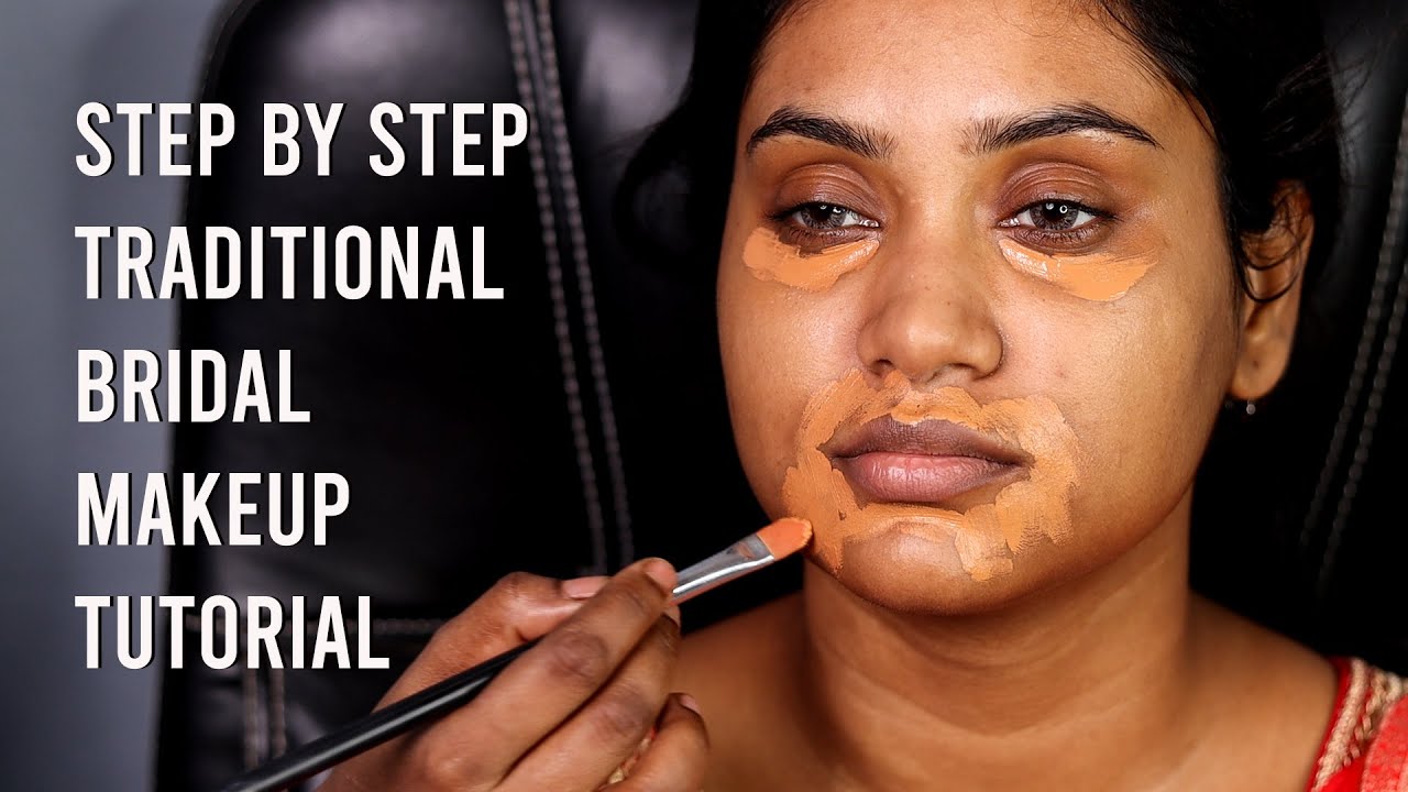 Bridal Makeup Tutorial For Beginners/ Winter Bridal Makeup / Combination Skin Makeup