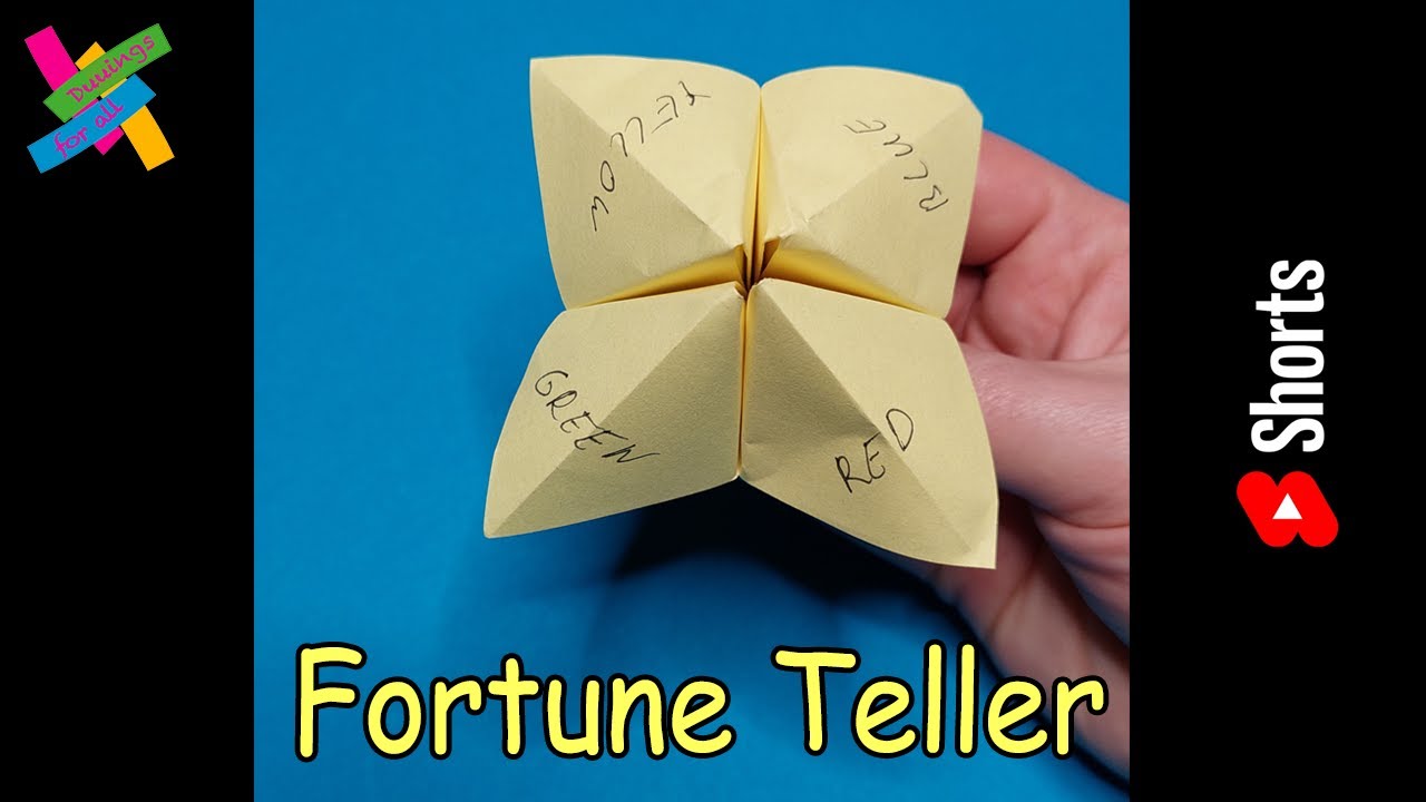 Origami FORTUNE TELLER | How to make paper fortune teller easy | DIY EASY | Fold tutorial #Shorts